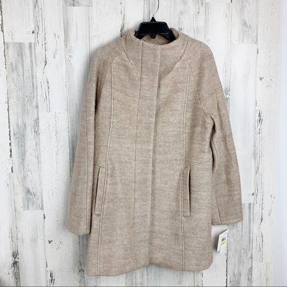 ANNE KLEIN Wool-Blend Boucle Winter Coat - Picture 8 of 12